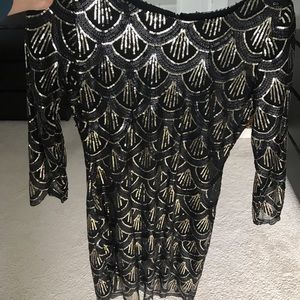 Gianni Bini Black Sequin dress, SIZE SMALL